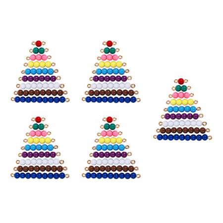 5 Sets Of Colored Bead Stairs 1-9