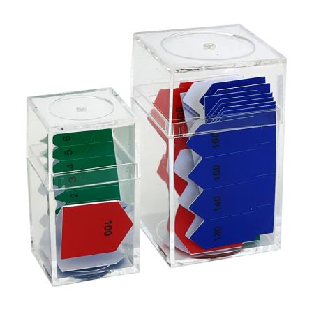 Printed Arrows For 100/1000 Bead Chains With Boxes