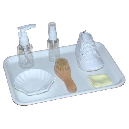 Shoe Cleaning Activity With Plastic Tray