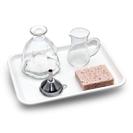 Pouring Water Activity With Plastic Tray