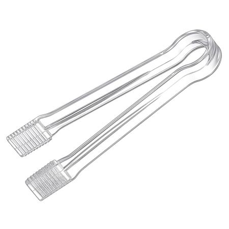Clear Plastic Tongs - 6 1/4"