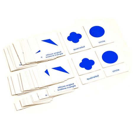 Nomenclature Cards For Geometric Cabinet - PP Plastic