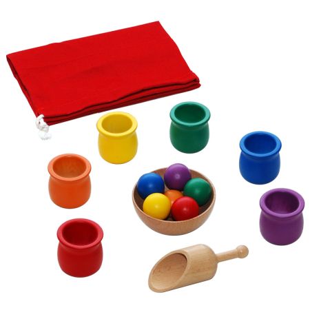 Colored Balls And Cups