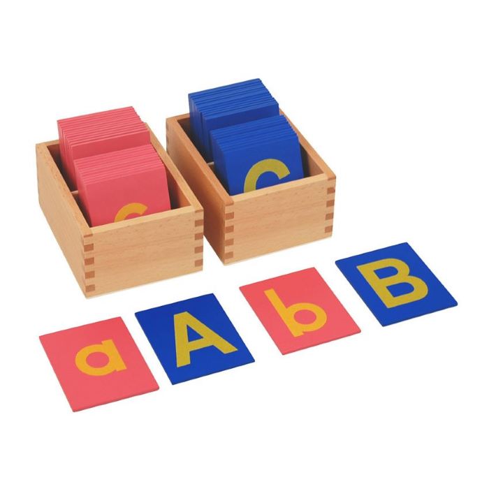 Lower and Capital Case Sandpaper Letters
