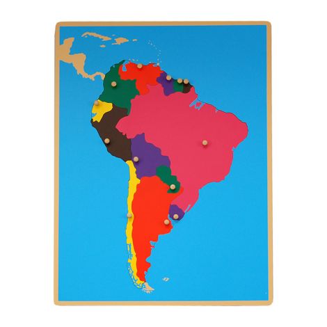 Puzzle Map Of South America