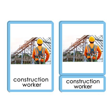 People At Work 3 Part Cards - PP Plastic