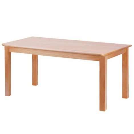Rectangle Solid Beech Wood Table - 48" x 24"