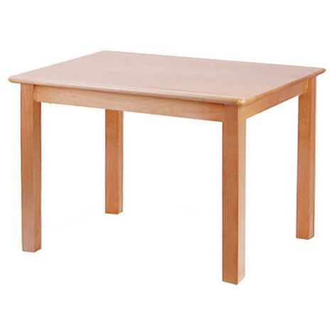 Rectangle Solid Beech Wood Table - 48" x 30"