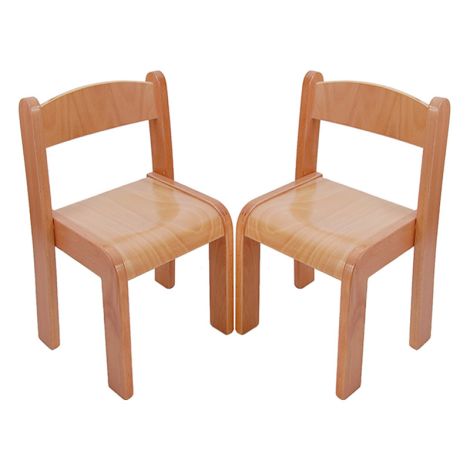 Beechwood Straight Back Chairs (Set Of 2) - 12" 