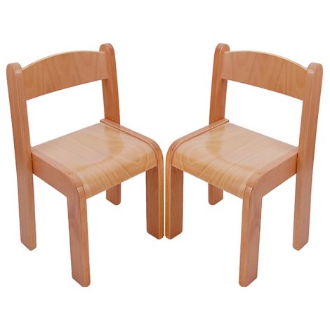 Beechwood Straight Back Chairs (Set Of 2) - 14"