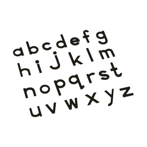 Lowercase Small Movable Alphabet - Black