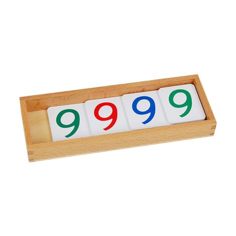 Small Plastic Number Cards With Box (1-9000)