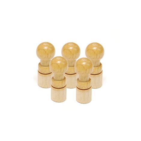Replacement - Set of 5 Smallest Knobbed Cylinders