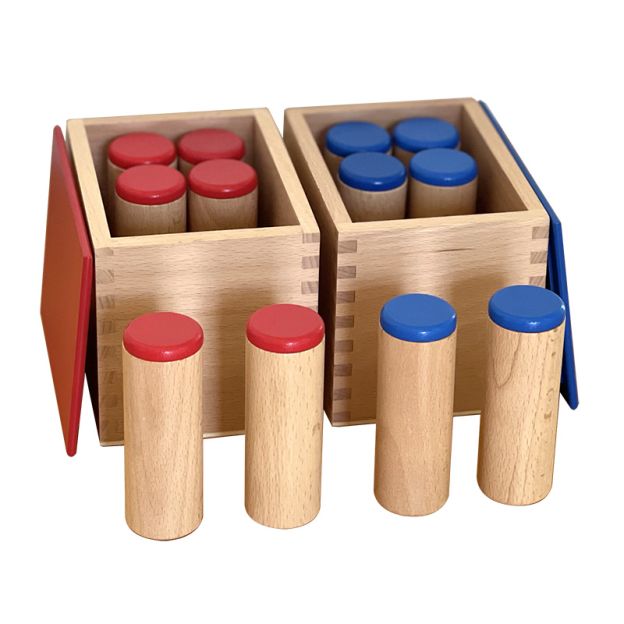 - NEW SOUND BOXES MONTESSORI SENSORIAL MATERIAL SOUND CYLINDERS 